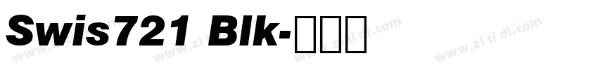 Swis721 Blk字体转换